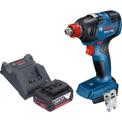 Bosch Professional – Visseuse à chocs sans fil 18V – Couple max 200Nm – Moteur Brushless – 1 batterie 5,0Ah et chargeur inclus – Pour travaux exigeants - 18V-200 (1/3)