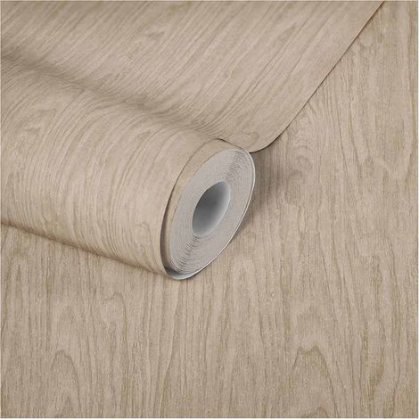 Papier peint imitation bois marron gris Tapisserie effet bois pour bureau moderne Papiers peints pour chambre adulte (1/5)