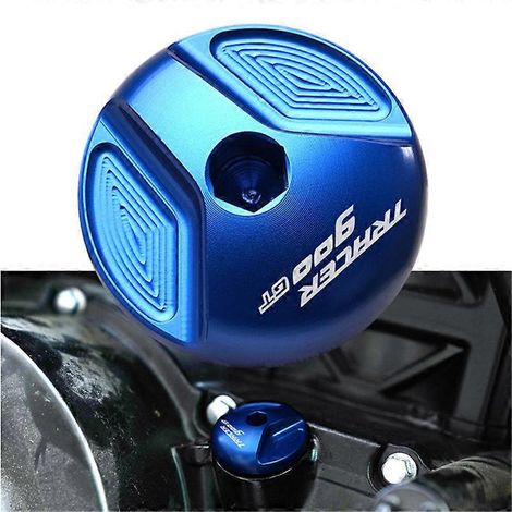 Motorcycle accessories are suitable for Yamaha TRACER900GT modified aluminum alloy modified oil screw cap plug cap( blue) (1/5)