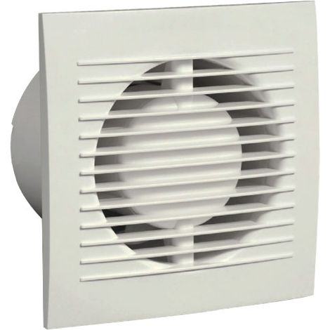ASPIRATORE ELETTRICO IN ABS BIANCO ø120 - 150X162MM   VECAM-CO S.P.A