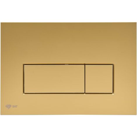 Swiss Aqua Technologies Placa de accionamiento con descarga dual, oro mate (SATATG-M) (1/4)