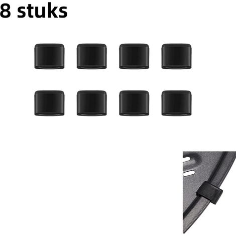8 pièces housses de protection en silicone accessoires pour friteuse à air tapis de cuisson couleur noire (1/5)