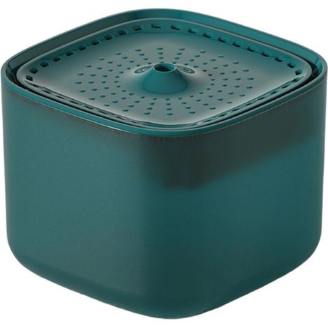 Fontaine à eau pour animaux – JINFGERNE – Distributeur automatique avec filtration et circulation – Pour chats et chiens – Vert (1/5)