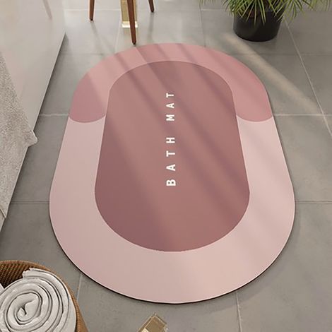 Bath Mat - Memory Foam - Non Slip Backing - For Bathroom - 60 X 90 Cm - 1 Piece (1/3)