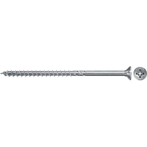 100 Vis VBA tête fraisée Power-Fast PZ3 Ø6 x 60 mm filetage partiel - Fischer
