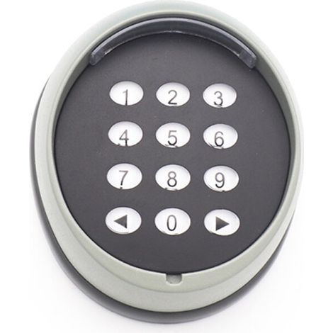Metal Keypad for Gate Opener, 433MHz Rolling Code Keypad, High Quality Garage Door Access Control Keypad, Black (1/4)