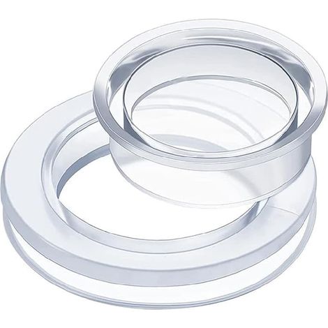 Ensemble de bouchons et bouchons en silicone transparent de taille standard, pour table de patio, table de jardin, terrasse, cour, 5,1 cm (1/5)
