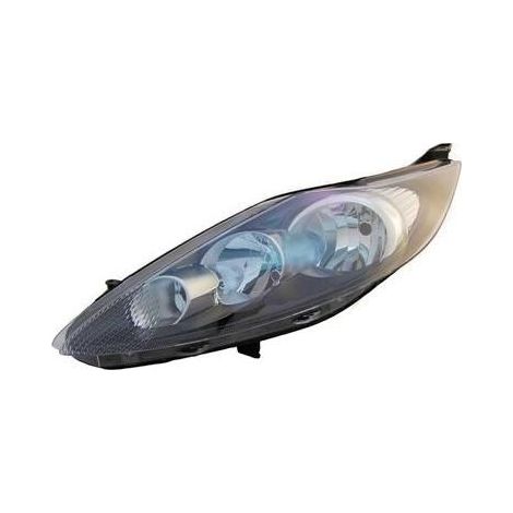 Phare avant gauche H7/H1 fond noir Ford Fiesta MK6 phase 1 2008-2012