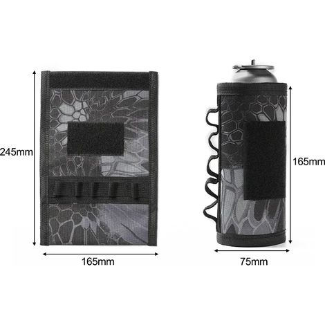 Housse de protection pour bidon d'essence de camping, manchon tactique pour bouteille de carburant, housse de protection antichute pour bidon d'essence de camping, réchauds portables (1/5)