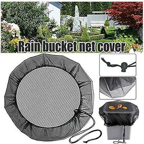 FOREHILL Copertura protettiva per secchio d'acqua da giardino portatile con coulisse in rete per esterni, per giardino e prato (1/5)