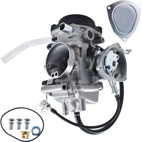 PD33J Carburateur Compatible avec Yamaha Kodiak 400 450 Big Bear 250 400 Wolverine 350 450 Grizzly 350 400 450 YFM350 YFM400 YFM450 YFM250 ATV (1/4)