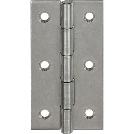 VORMANN Tür-Scharnier schmal,B31xH50mm gerollt Edelstahl,rostfrei (1/3)