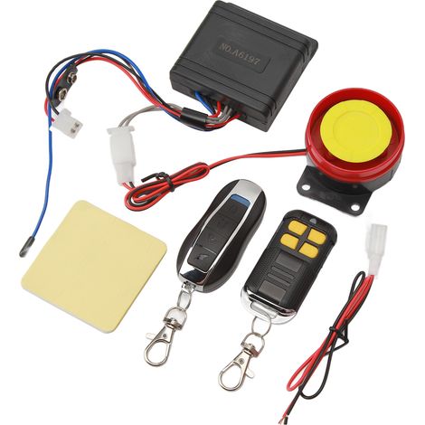 1-Wege-Motorrad-Fernbedienungsalarmanlage 12V Diebstahlschutz Wasserdichtes Alarmsystem für Roller und Motorrad