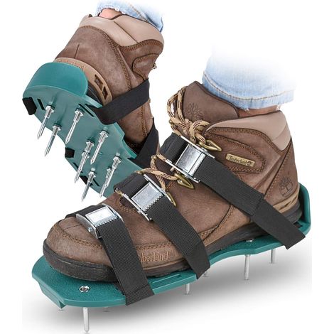 Chaussures à pointes pour l'entretien des pelouses Scarificateurs de pelouse assemblés avec sangles réglables (1/5)