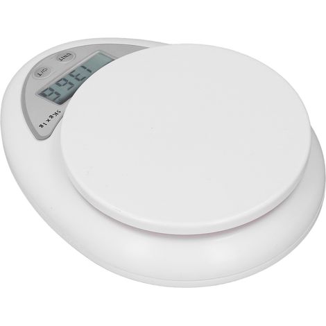 Digitale Küchenwaage (5 kg), hohe Präzision, LCD-Display, kleine Lebensmittelwaage zum Abnehmen, Backen und Kochen (1/5)