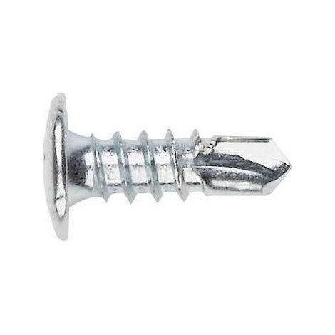 Vis autoperceuse zinguée 3,5x13 mm – Lot de 500 unités – Pour bois dur et teck – Vissage rapide en série (1/4)