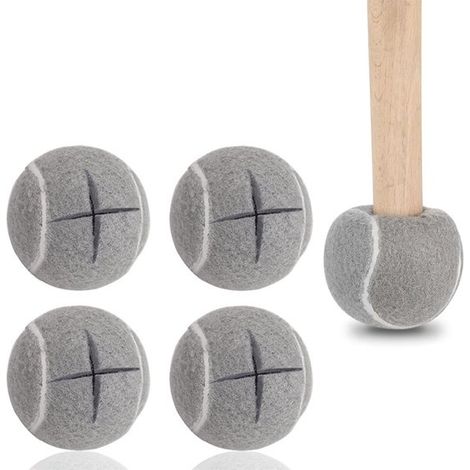 4 Stück 6,5 cm Tischtennisplattenbeinschoner mit Kreuzöffnung Bodenschoner für Stuhlbeine Rutschfeste Tisch und Stuhlfüße für Stuhlbeinschoner Gr (1/5)