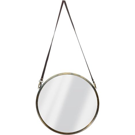 Miroir de beauté, suspendu, décoratif, rond, 42 cm (1/4)