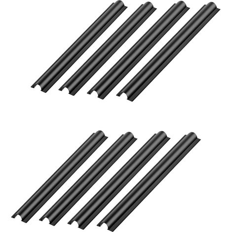 Clips Cache-câble Noir en PVC 8 Pièces, Organiseur de Câble Résistant aux Produits Chimiques, Protège Câble pour Voiture, pour Rangement et Protection des Fils (1/5)