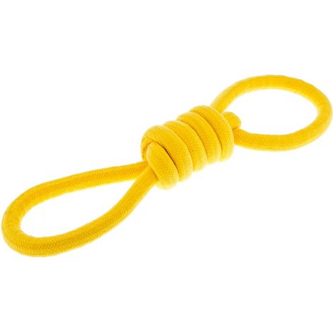giallo: Corda con nodo in corda di nylon Fuxtreme Gioco per cani