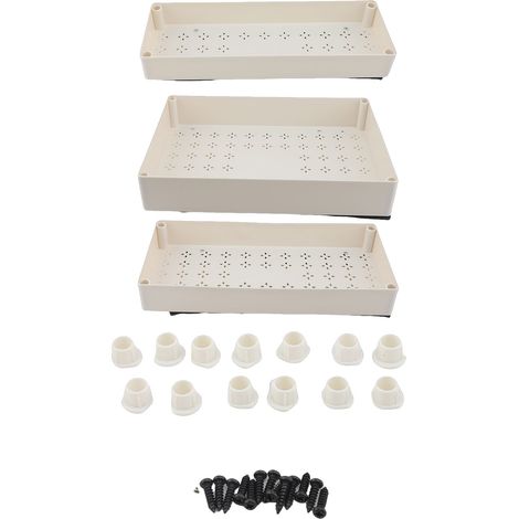 Organisateur Placard Tirable Glissières Tiroirs Cuisine – Multiusage Salle de Bain Garde-Manger 3pcs (1/5)