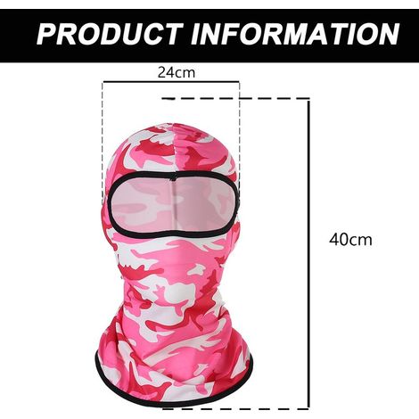 Sturmhaube – UV- und Windschutz – Ideal zum Skifahren, Radfahren und Wandern – 92 % Polyester, 8 % Elasthan – Unisex – 1 Stück (1/5)