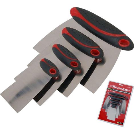 Neilsen Filler Putty Applicator Spreader Car Van Repair Set 4pc Stainless Steel
