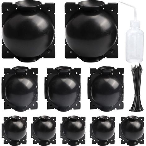 10 palline per margotta aerea con fascette in nylon e flacone d'acqua da 250 ml per talee di piante (1/4)