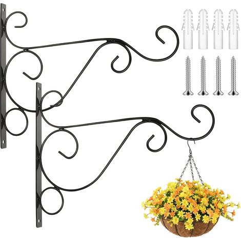 2 Pièces équerre Suspension Plante Crochet Mural Pot, Support de Suspension (1/5)