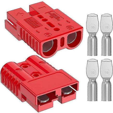 Kit de connexion rapide Anderson Plug 175A compatible avec treuil, camping-car, camion et bateau - 1/0 AWG, 12V-36V (paquet de 2) - (1/5)