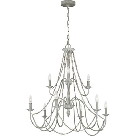 Maryville Lustre Feiss 9 Lumières Gris Délavé (1/5)