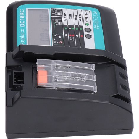 Chargeur de batterie Li-ion 14.4V/18V pour DC18RC, compatible avec BL1860 et BL1430, prise européenne 100-240V (1/5)