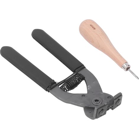 Pince coupante silencieuse en cuir 4 mm, outil de perçage et de coupe à cône diamanté antidérapant à 2 dents (1/5)