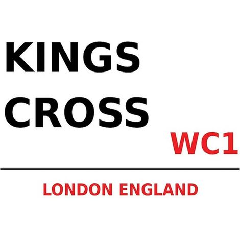 Panneau en bois 30x40 cm Londres Angleterre Kings Cross WC1 (1/3)