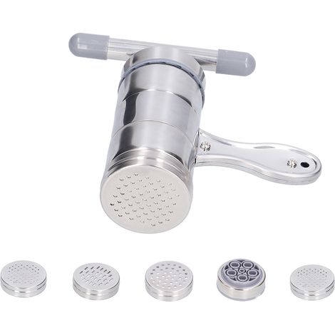 Machine à pâtes domestique avec 5 moules à pâtes, petite machine à pâtes manuelle pour la cuisine