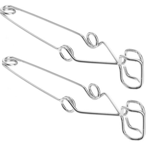 Pinces pour Tubes à Essai Support de Laboratoire Lot de 2 en Acier Chromé product accessories (if any) Légères et Portables pour Écoles et Étudiants (1/5)