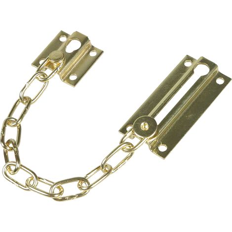 CATENA DI SICUREZZA PER PORTA pz 1 - ottonata  - Blister Koncreto