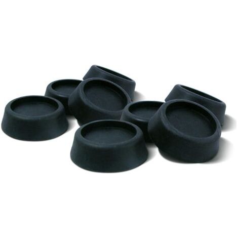 Patins anti-vibrations pour machine à laver, paquet de 1, noirs, 8 unités (1/4)
