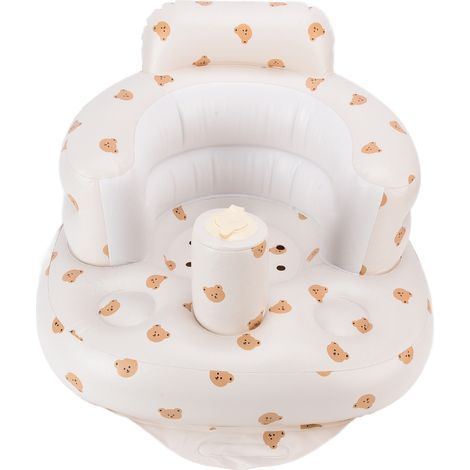 Fauteuil Bébé PVC Gonflable Multifonction pour Bain, Repas et Apprentissage avec Soutien Dorsal (1/5)