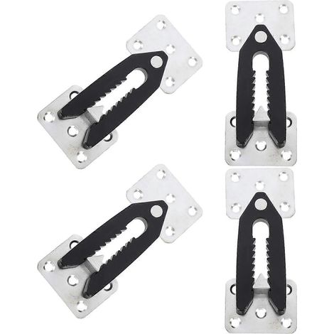 Connecteurs pour canapé modulaire, clips de fixation pour meubles, ensemble argenté de 8 pièces (1/5)