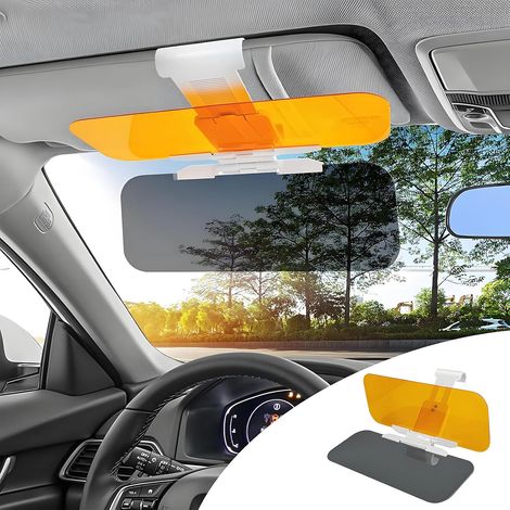 Poussoir pour pare-brise de voiture 2 en 1 - Extension de pare-soleil polarisée - Pour une conduite sûre - Filtrage UV (1/5)