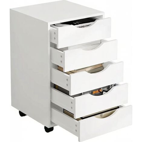 Armoire de rangement mobile, classeur, caisson à roulettes, armoire de chevet (uniquement avec armoire de chevet) (1/5)