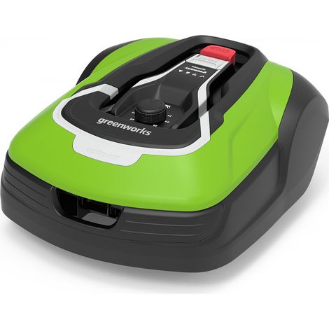 Greenworks Optimow 10 robot rasaerba per prati fino a 1000m2 e Pendenza 35%, silenzioso, Controllato 4G, funzioni di sicurezza avanzate, protetto da durto, 3 anni di garanzia (1/5)