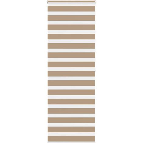 Doppelrollo Sandbraun 80x200 cm Stoffbreite 75,9 cm Polyester