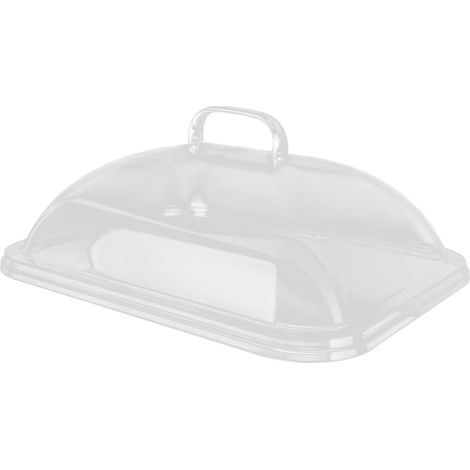 1 pièce Couvercle alimentaire, transparent en acrylique, anti-poussière, pour plateau à pain, gâteaux, fruits et desserts (1/5)