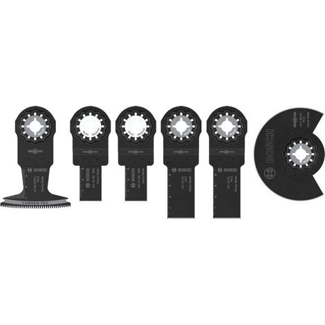 Bosch Holz- und Weichmetall-Blatt-Set für oszillierende Multifunktionswerkzeuge,6-tlg. (1/5)
