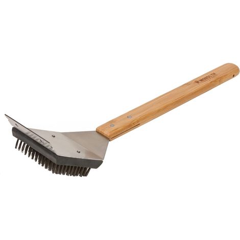 Monolith Grillbürste aus Edelstahl mit Bambusgriff 45 cm 206006
