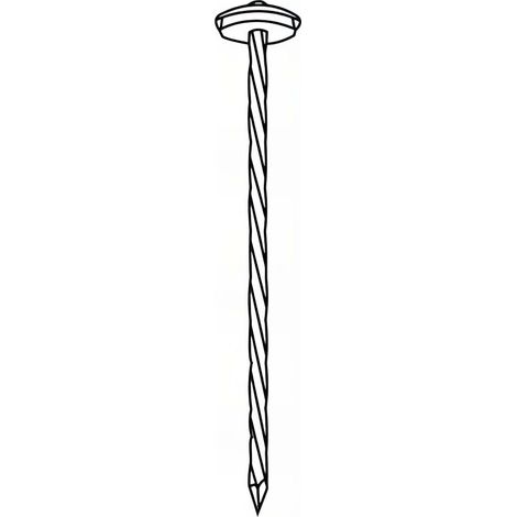 Pointe parapluie torsadée galvanisée en vrac tête rapportée et rondelle rouge 20 mm 3,8 x 120 mm - 2 kg - PA381207 Alsafix