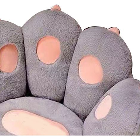 Chaise mignonne en forme de doigt style Instagram, petit canapé de dortoir, coussin en forme de patte de chat à cinq doigts, coussin tatami paresseux pour baie vitrée, gris (1/5)