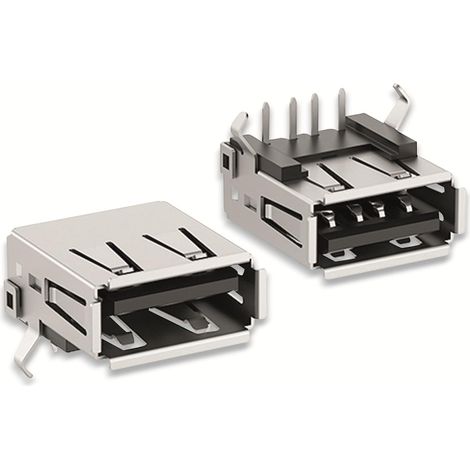 FISCHER ELEKTRONIK USB-Buchse, USB 2 A 90, 10145230, USB Typ A, Polzahl 4